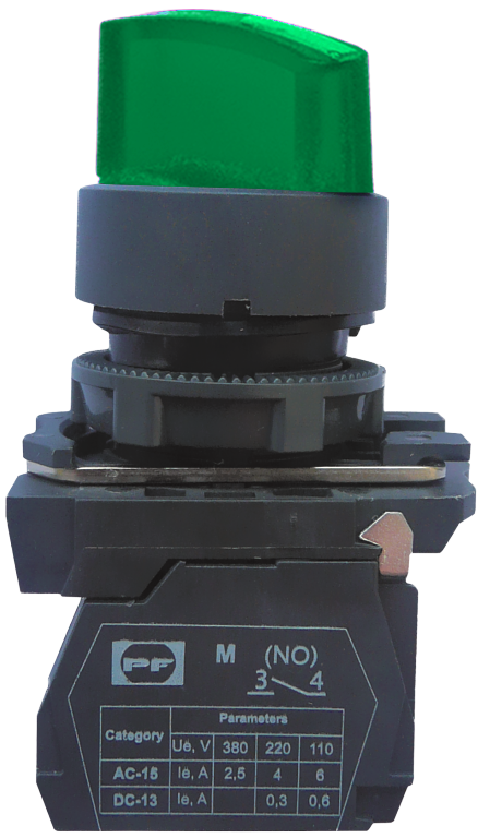 Przycisk plastikowy FP5-AK2365230 1NO (zielony)