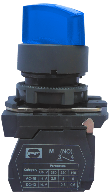 Przycisk plastikowy FP5-AK3665230 2NO (niebieski)
