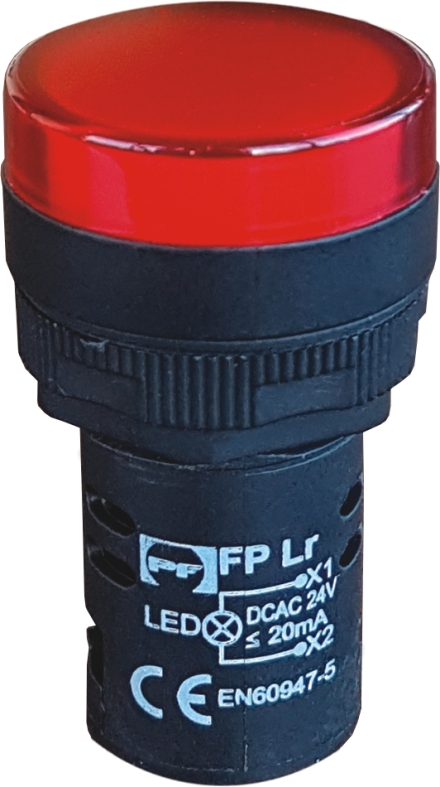 Lampka kontrolna FPL230RD (czerwona) 230V AC/DC