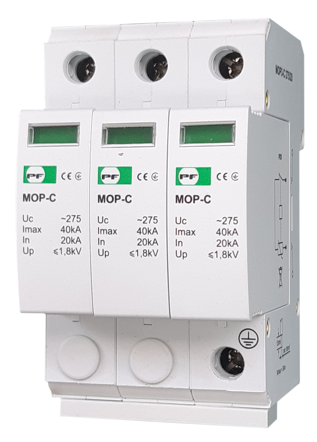 Ogranicznik przepięć MOP 3P -C 275/20 prądu przemiennego